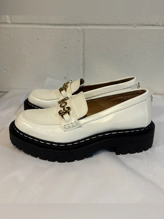 Circus by Sam Edelman Women’s Deana white loafer shoes size 7 platform - Picture 3 of 9
